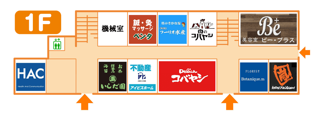 ショップ27　フロアマップ１階